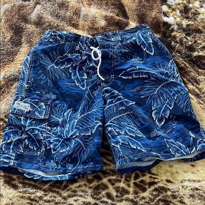 Polo Ralph Lauren Navy Blue Tropical Mens Swim Shorts